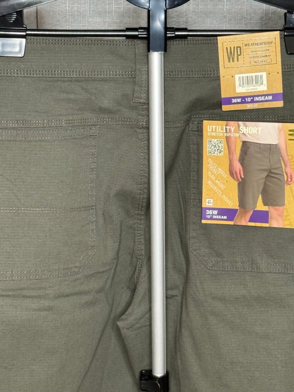 NWT - Weatherproof - Mens Utility Flat Front Shorts - Size 36 - Picture 6 of 8